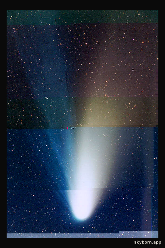 Comet Hale-Bopp's Developing Tails Credit: