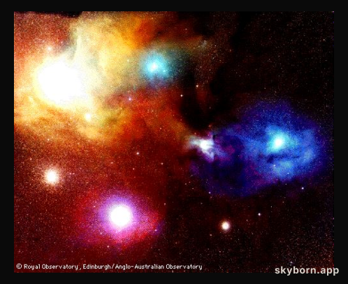 Antares and Rho Ophiuchi