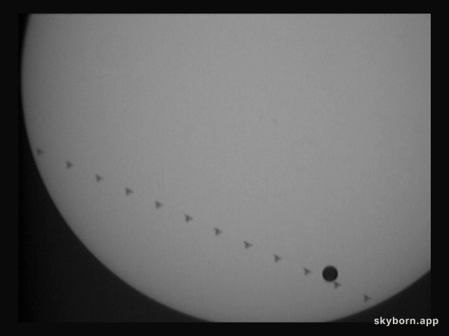 Space Station, Venus, Sun