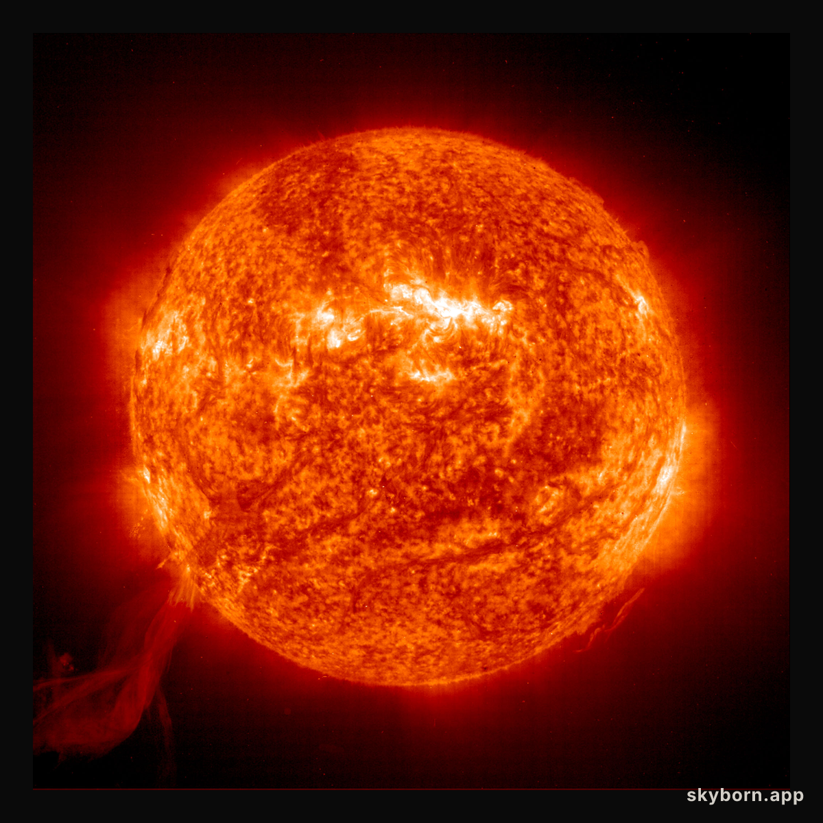 A Solar Prominence from SOHO