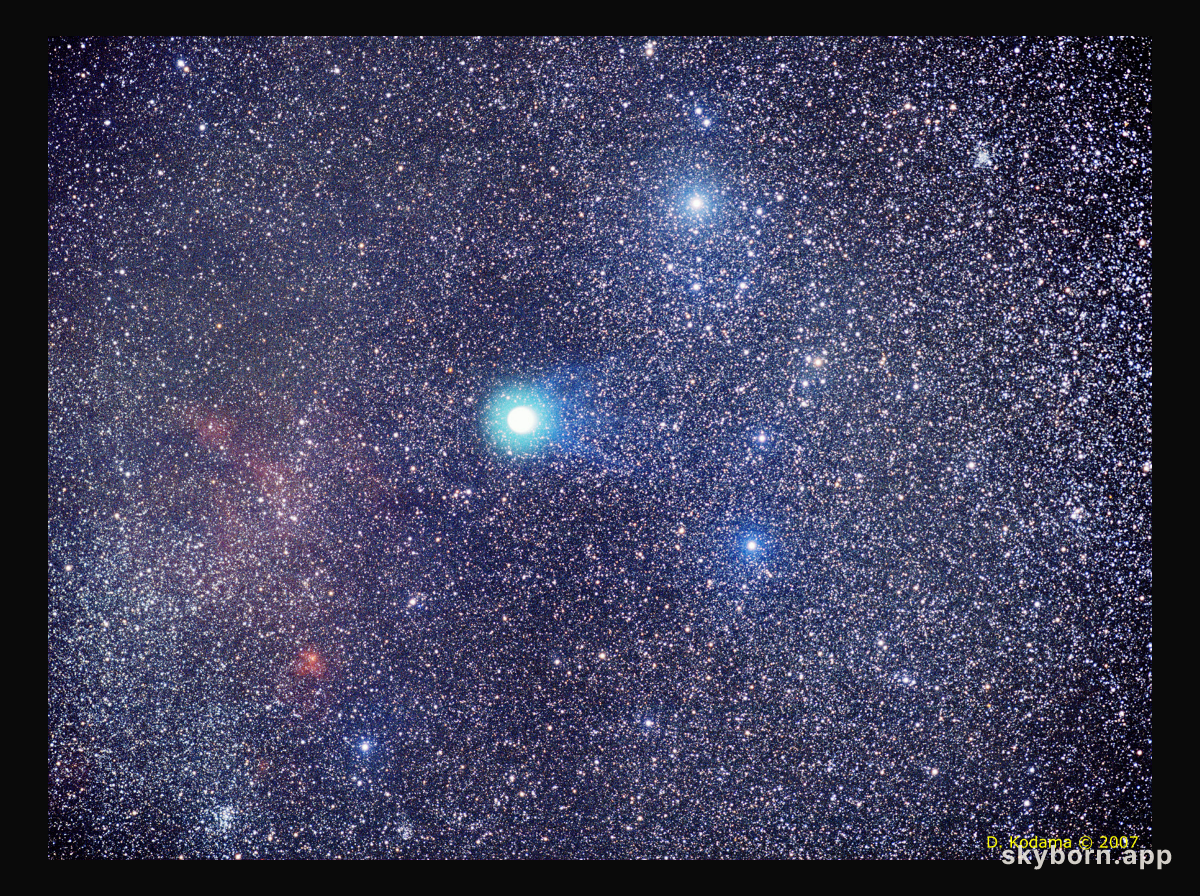 Skyscape with Comet Holmes
