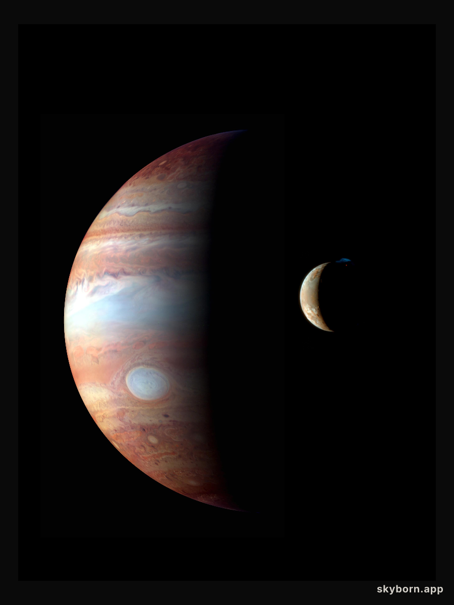 A Jupiter-Io Montage from New Horizons