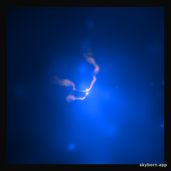Two Black Holes Dancing in 3C 75
