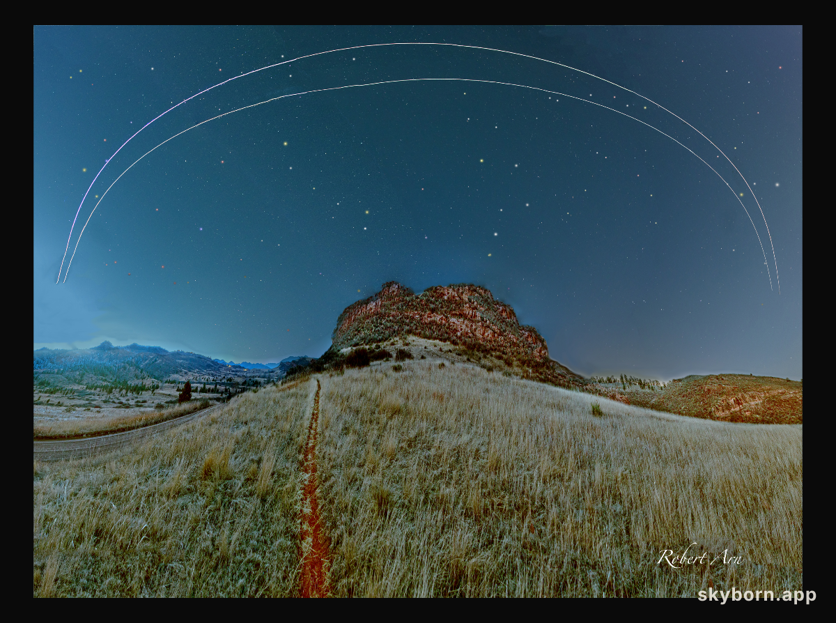 Spacecrafts Streak Over Colorado