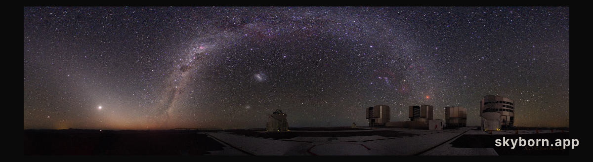 Wonder and Mystery above the Very Large Telescopes