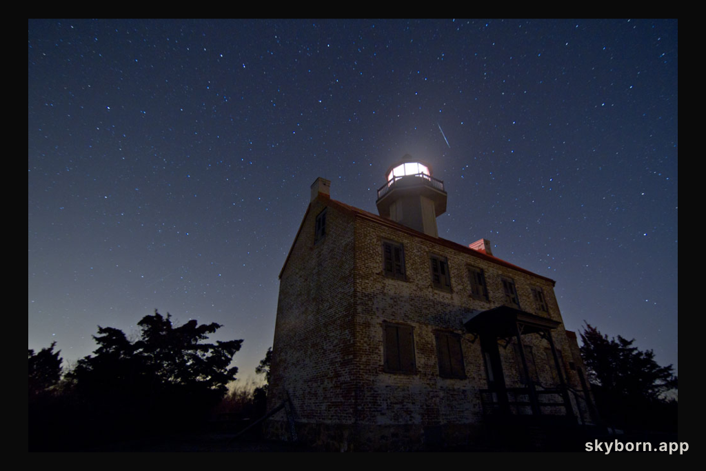 Lighthouse and Meteor