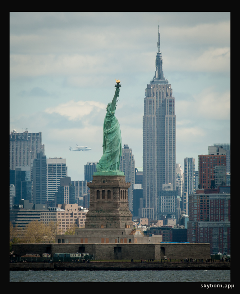 Shuttle Enterprise Over New York