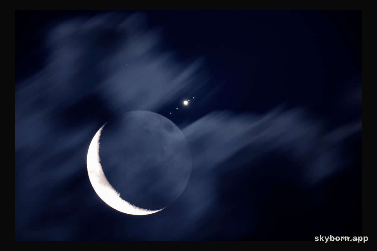 Moon Meets Jupiter