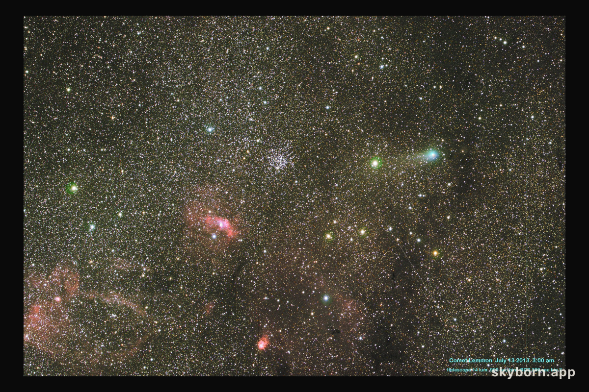 Comet Lemmon and the Deep Sky