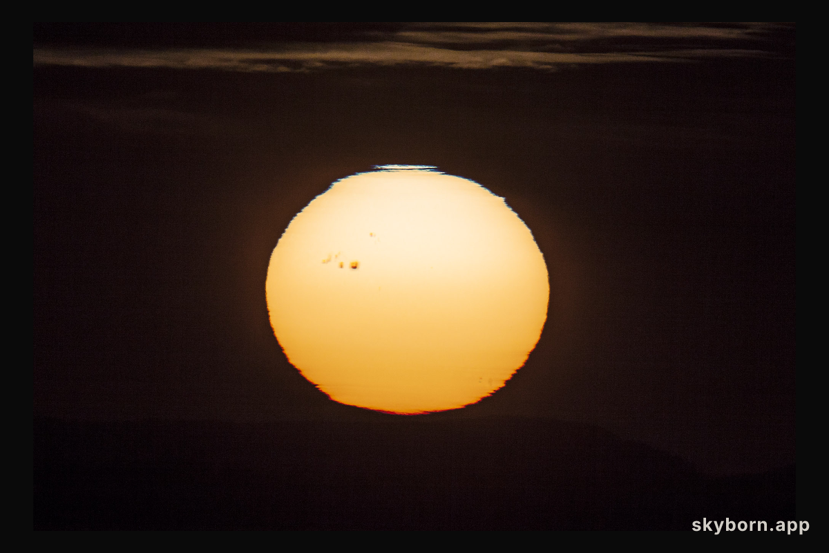 Sunspot at Sunset