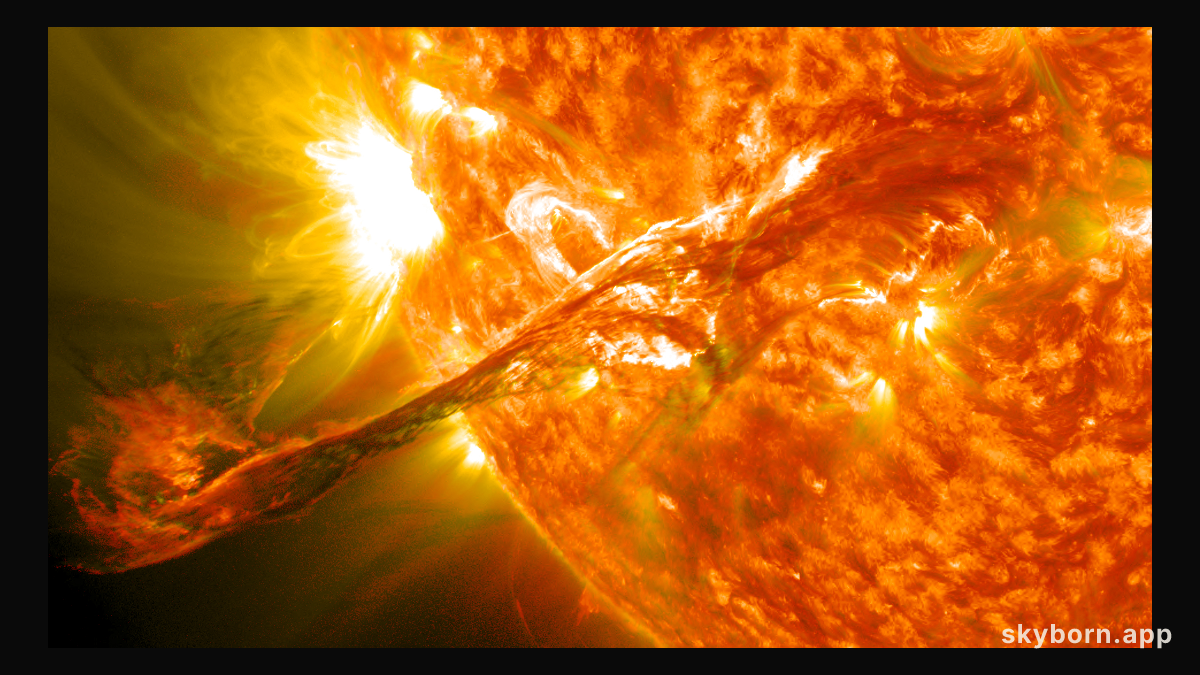 A Solar Filament Erupts