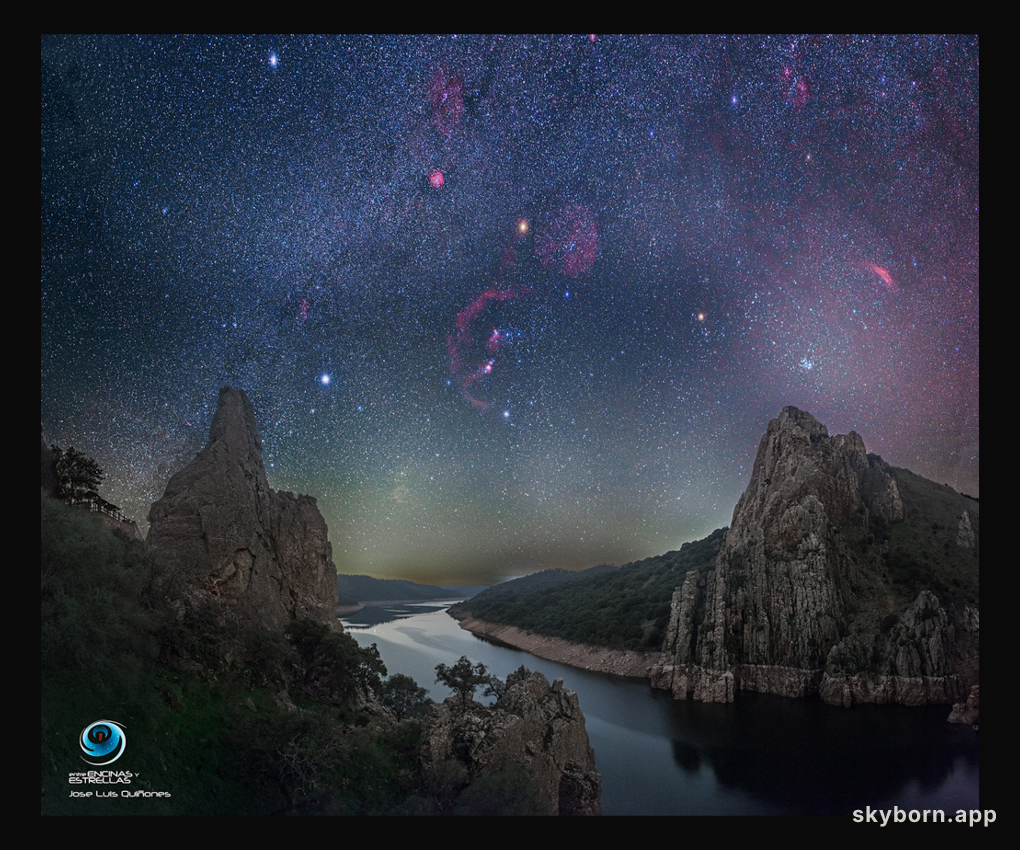 A Dark Winter Sky over Monfrag�e National Park in Spain