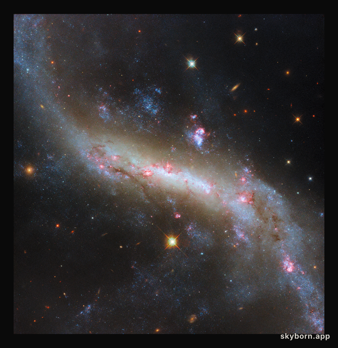 The lights of a galactic bar