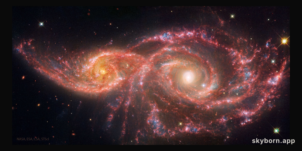 Colliding Spiral Galaxies from Webb and Hubble