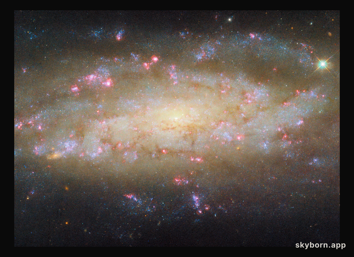 A galaxy with lots to see